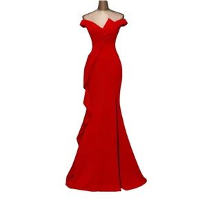 Evening/Prom gown trumped/mermaid in cherry red size L